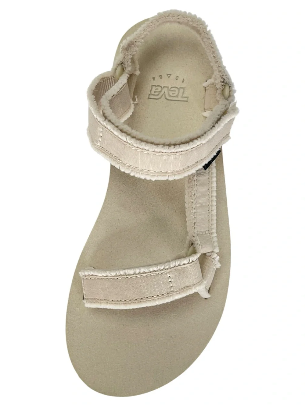 Teva Terragrip Cream Fringe Strappy Womens Sandals Size 5M